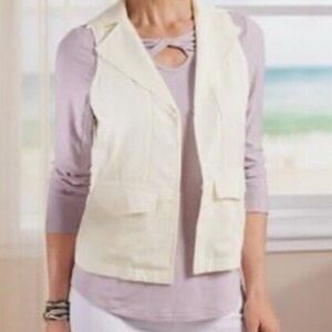 Soft Surroundings Sleeveless Jacket, Size M